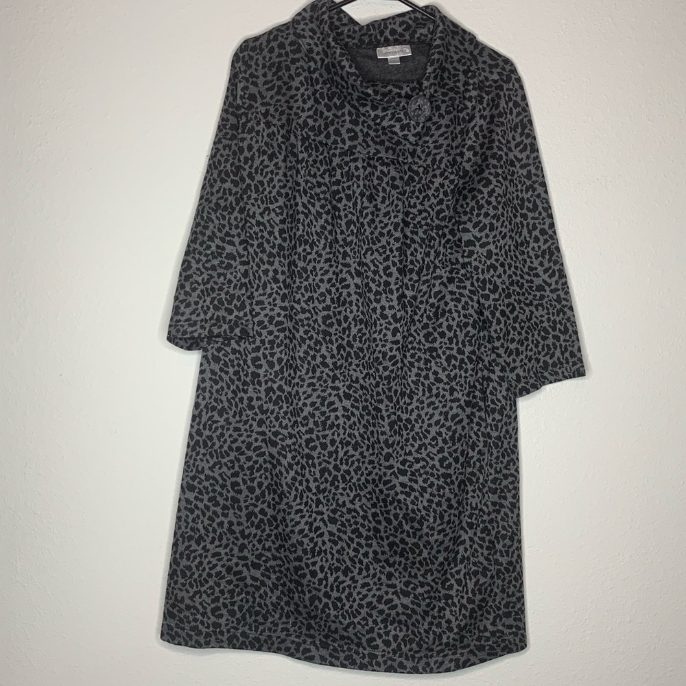 🖤 Leopard Print Cape Dress 🖤